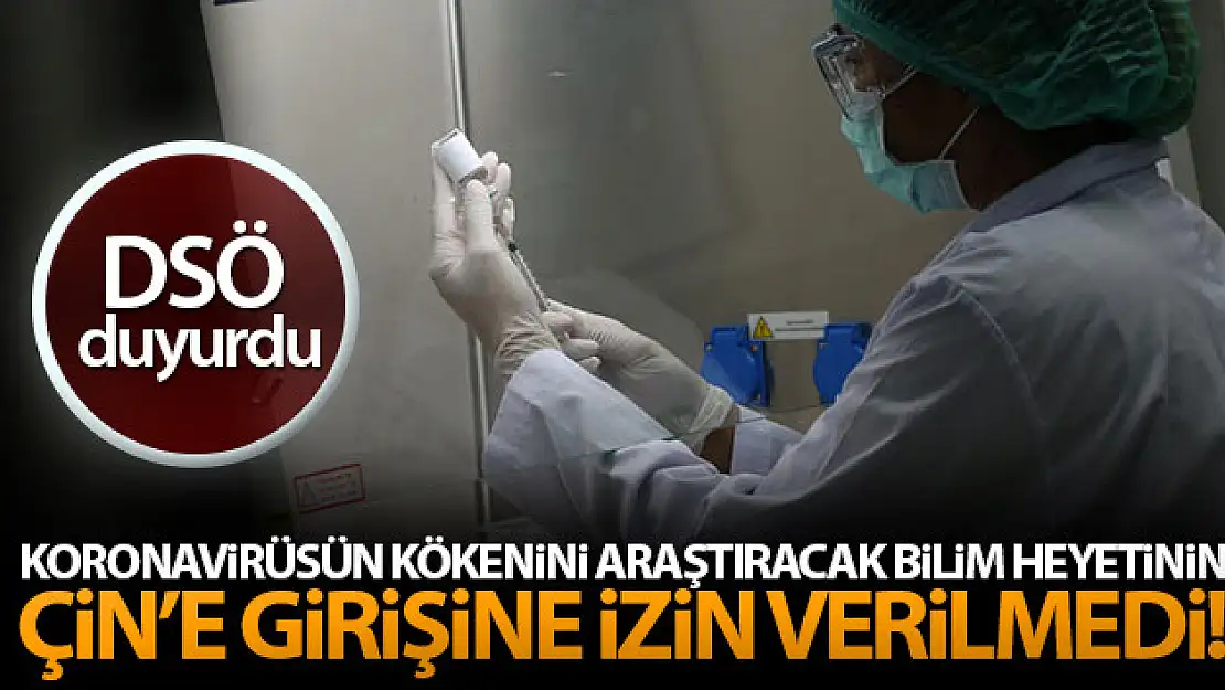 DSÖ: 'Çin, Covid-19'un kökenini araştıracak ekip için gerekli giriş izinlerini tamamlamadı'