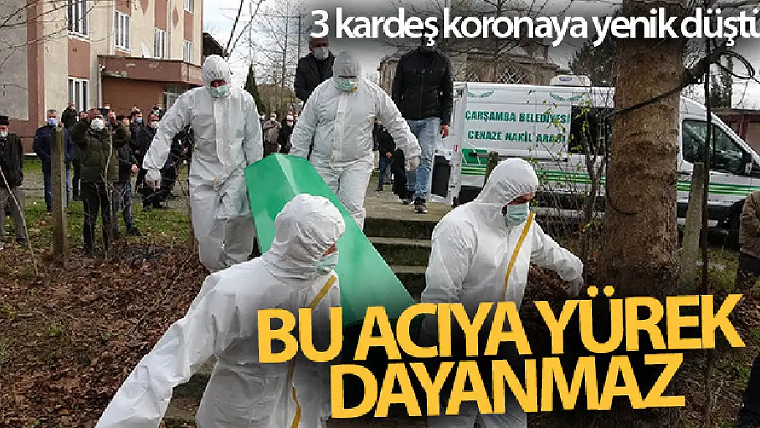 Bu acıya yürek dayanmaz: 3 kardeş koronaya yenik düştü