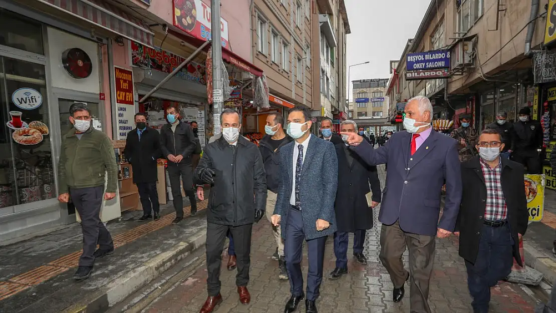 Başkan Vekili Aslan, esnafın sorunlarını yerinde dinliyor