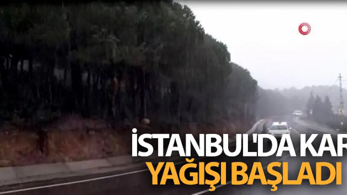 İstanbul'da kar yağışı başladı!