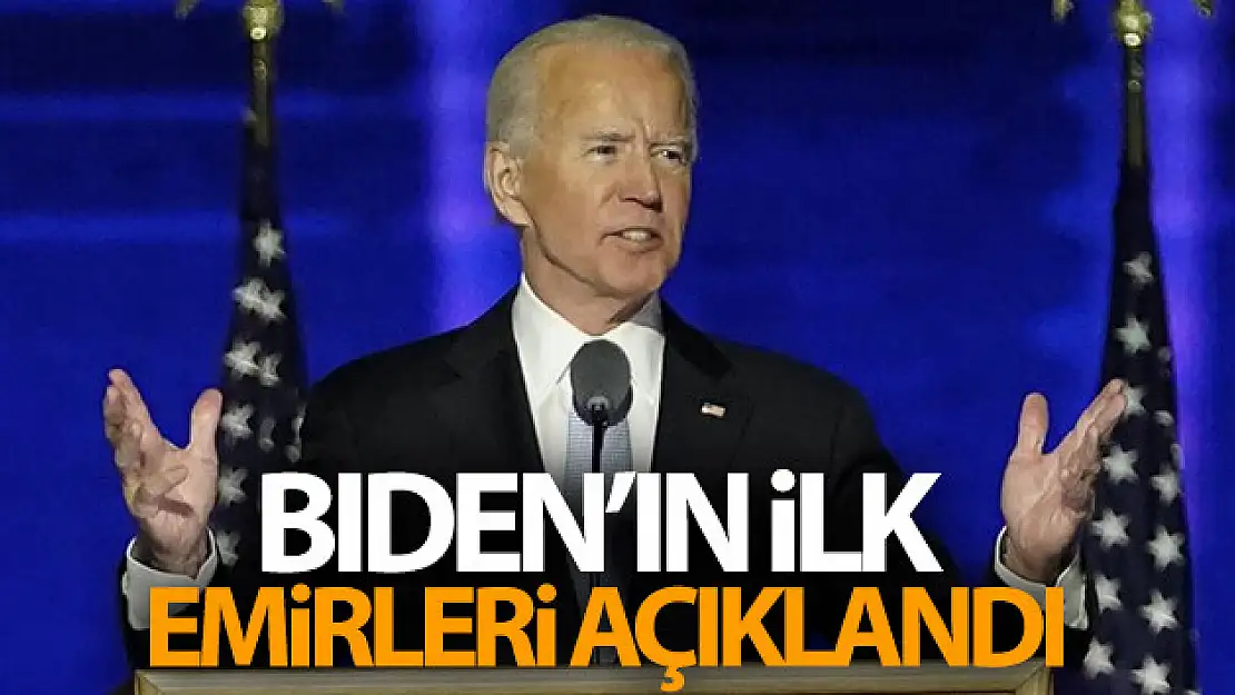 ABD'nin Seçilmiş Başkanı Biden'ın ilk emirleri açıklandı