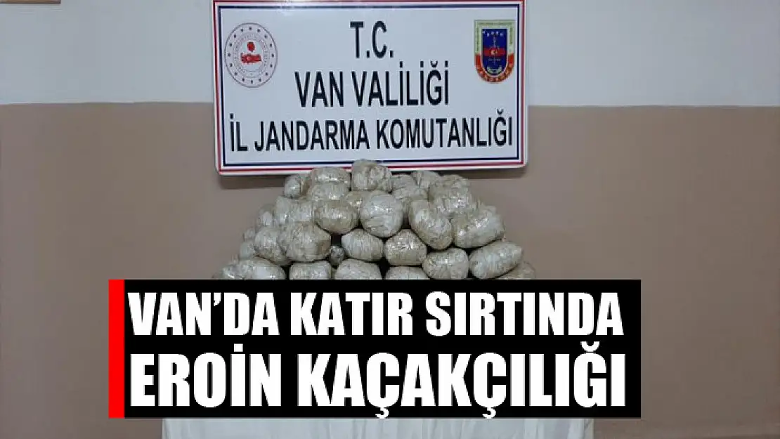 Katır sırtında eroin kaçakçılığı