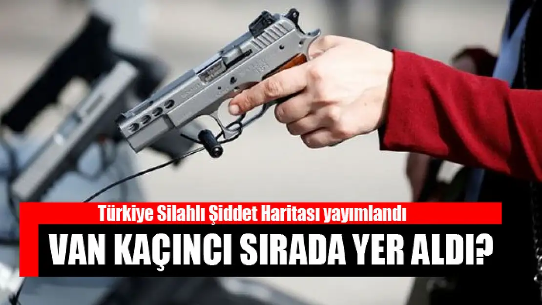 Türkiye Silahlı Şiddet Haritası yayımlandı Van kaçıncı sırada yer aldı?