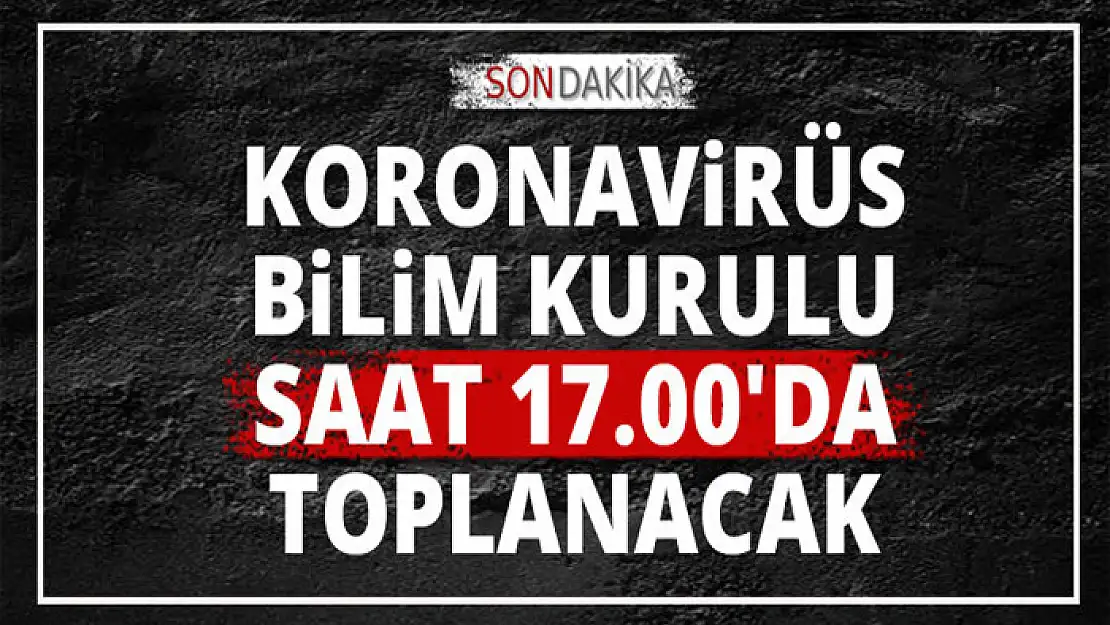 Koronavirüs Bilim Kurulu saat 17:00'de toplanacak