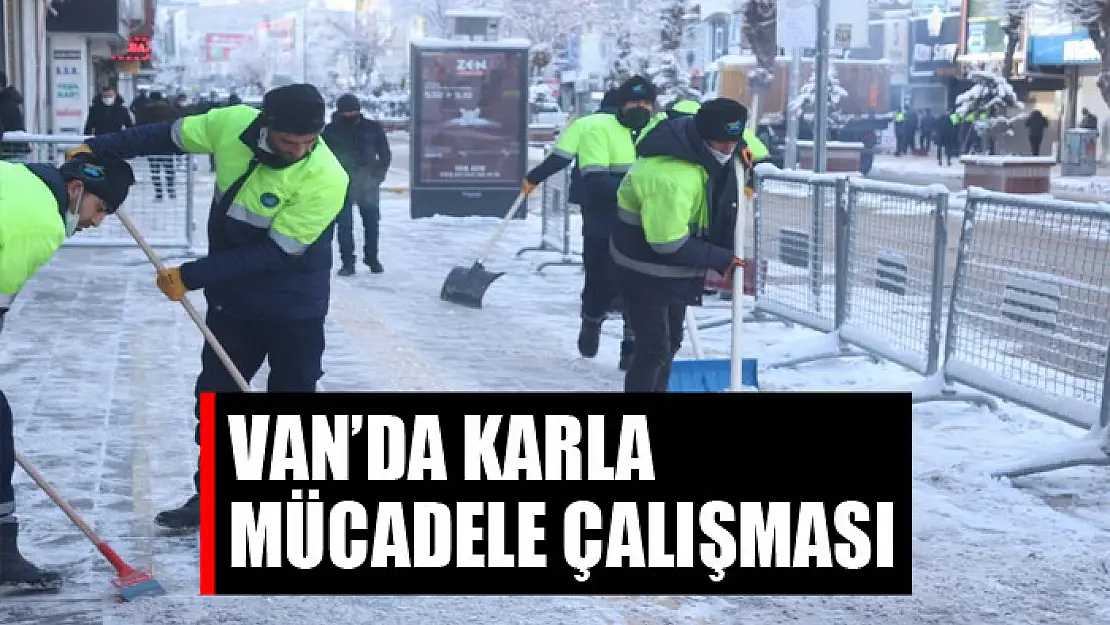 Van'da karla mücadele çalışması