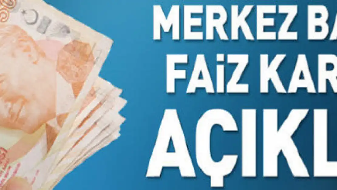 Merkez Bankası faizi değiştirmedi