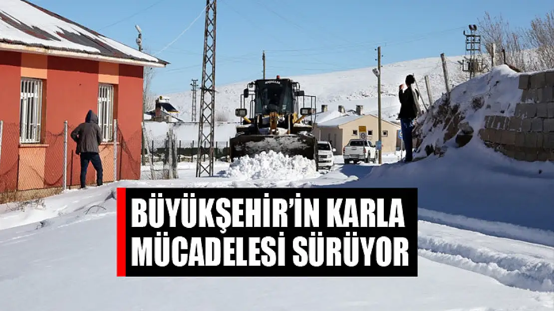 Büyükşehir'in karla mücadelesi sürüyor