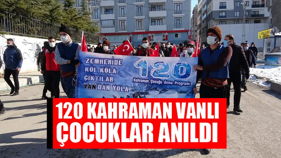 120 Kahraman Vanlı Çocuklar anıldı