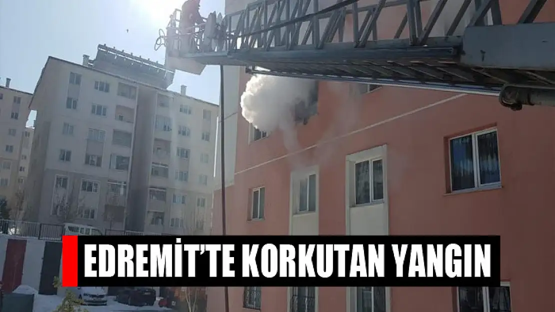 Edremit'te korkutan yangın