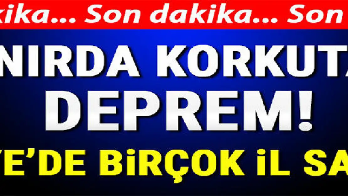 Suriye sınırında 5.2 büyüklüğünde deprem! Türkiye'de birçok il sallandı