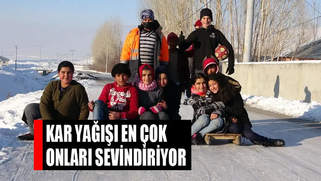 Kar yağışı en çok onları sevindiriyor