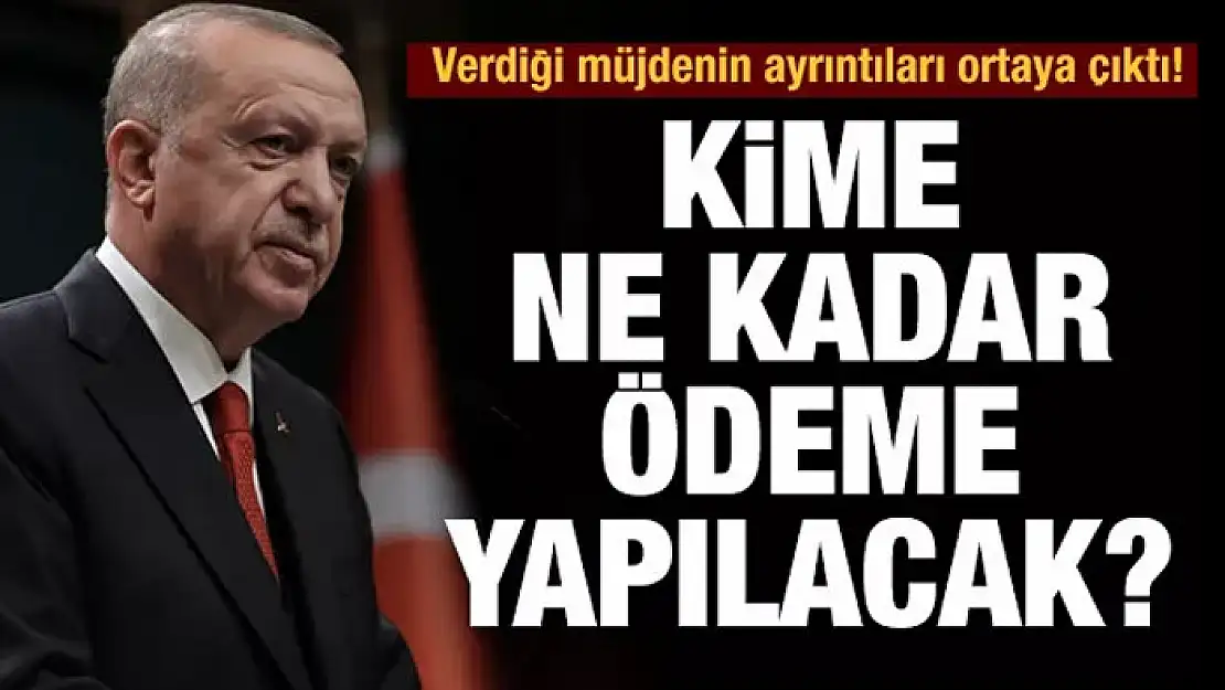 Erdoğan'ın verdiği müjdenin ayrıntıları ortaya çıktı!