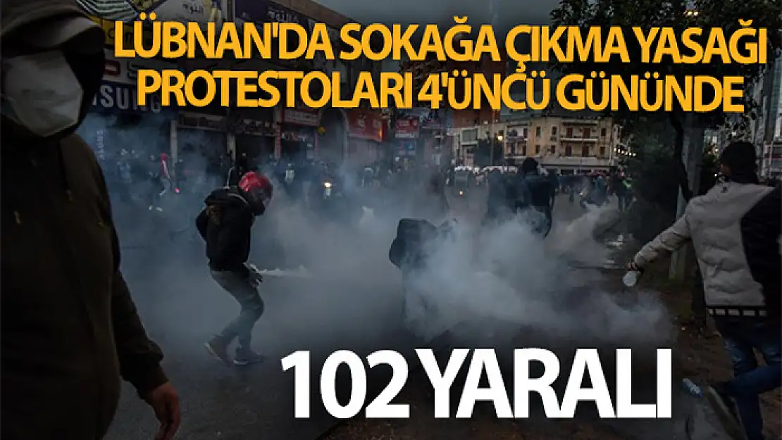 Lübnan'da sokağa çıkma yasağı protestoları 4'üncü gününde: 102 yaralı