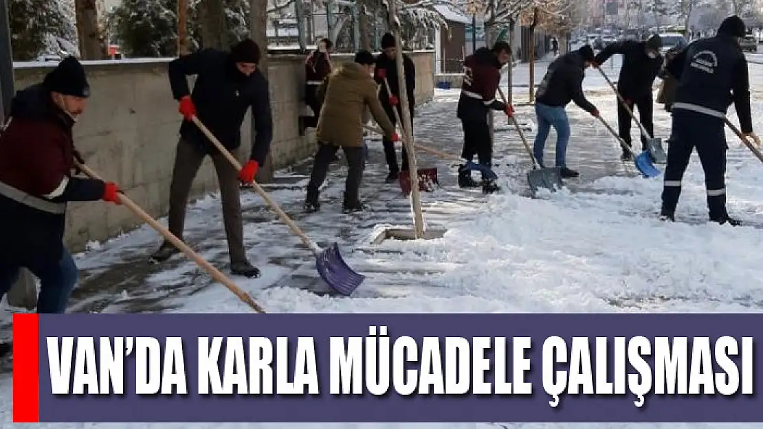 Van'da karla mücadele çalışması