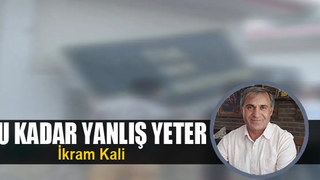 Bu kadar yanlış yeter 