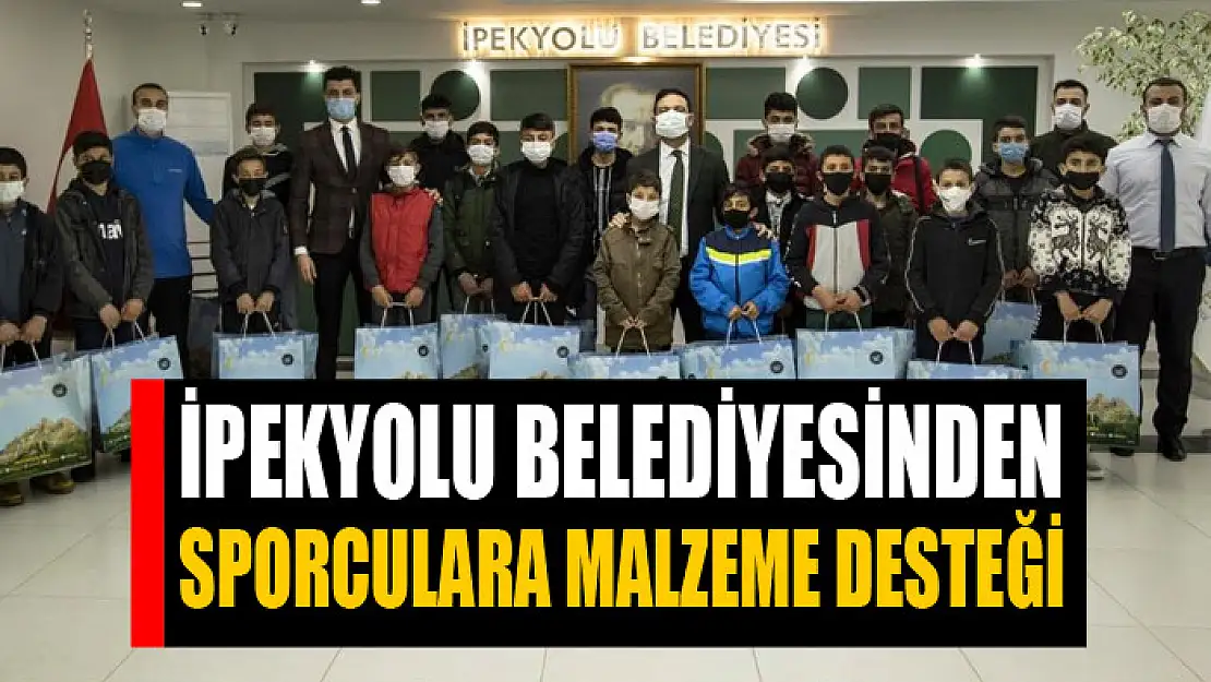 İpekyolu Belediyesinden sporculara malzeme desteği