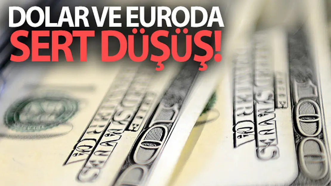 Dolar ve euroda sert düşüş