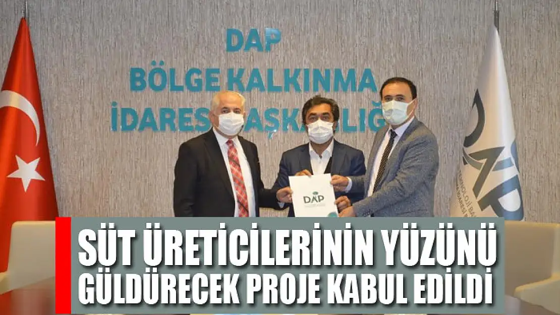 Süt üreticilerinin yüzünü güldürecek proje kabul edildi