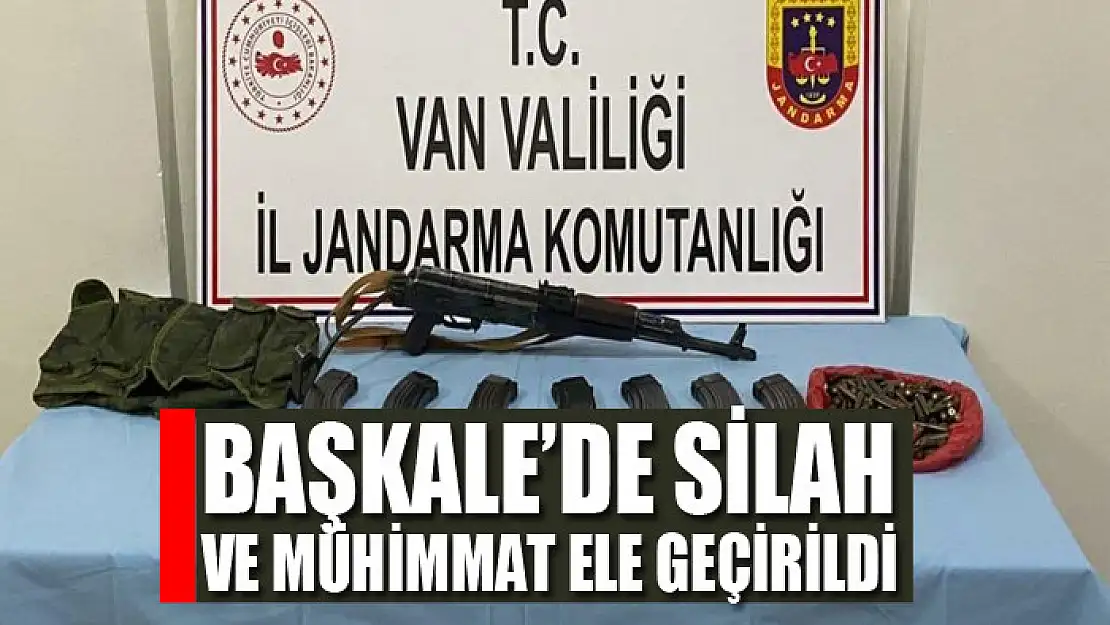 Başkale'de silah ve mühimmat ele geçirildi