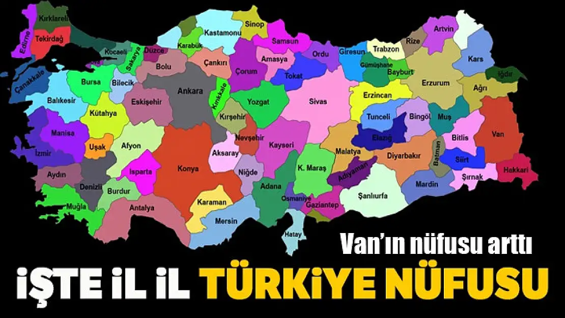 Türkiye nüfusu 83 milyon 614 bin 362 kişi oldu