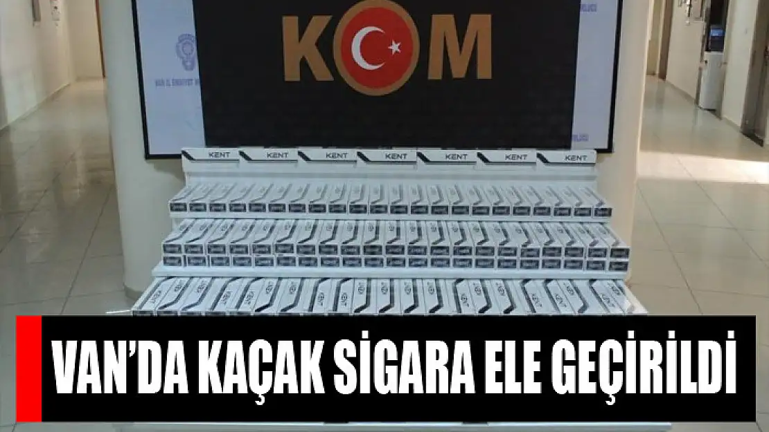 Van'da 11 bin 50 paket kaçak sigara ele geçirildi