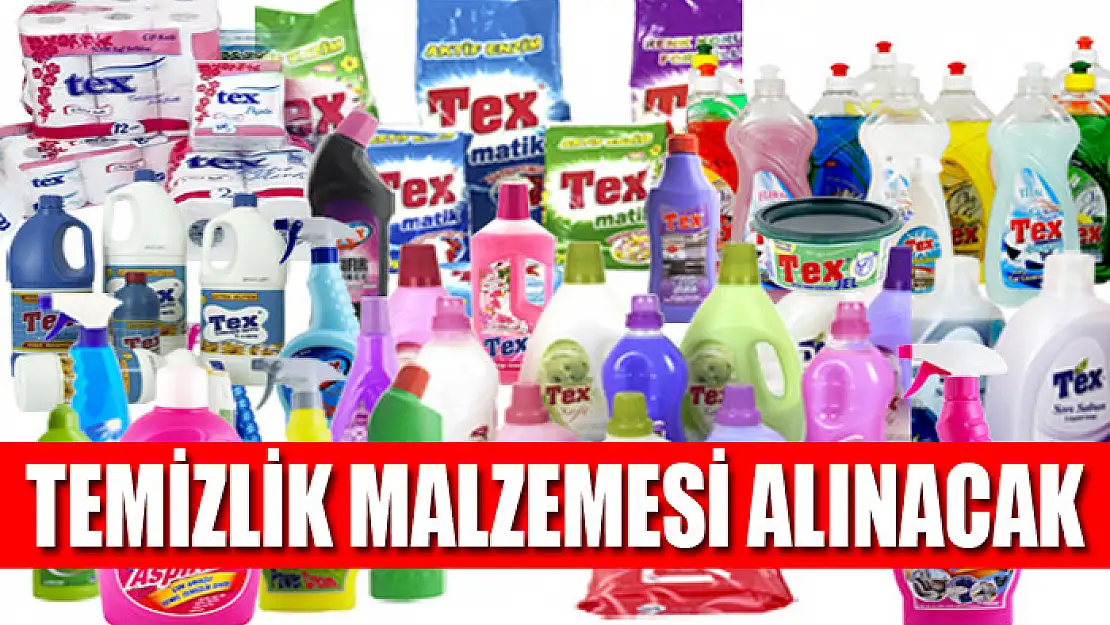 Temizlik malzemesi alınacak