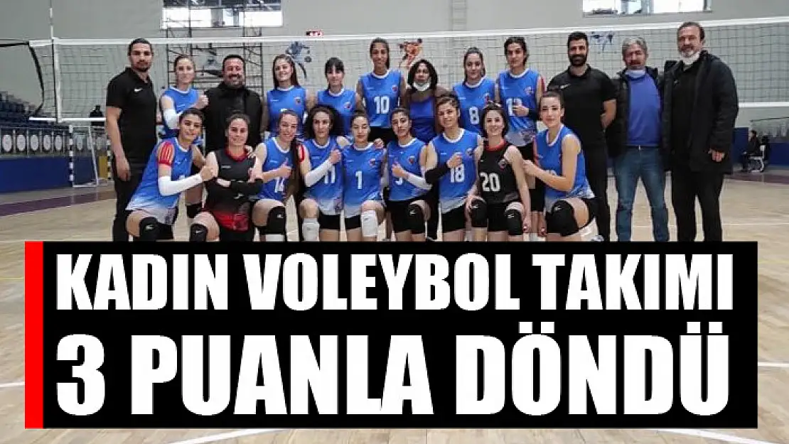 Kadın Voleybol Takımı Hakkari'den 3 puanla döndü