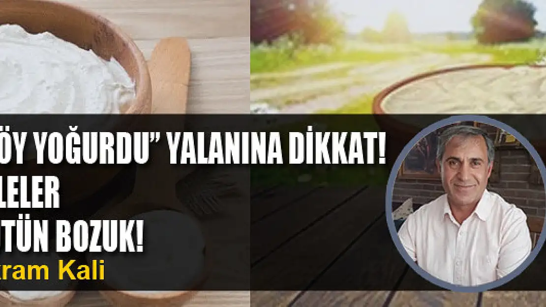 'Köy yoğurdu' yalanına dikkat!