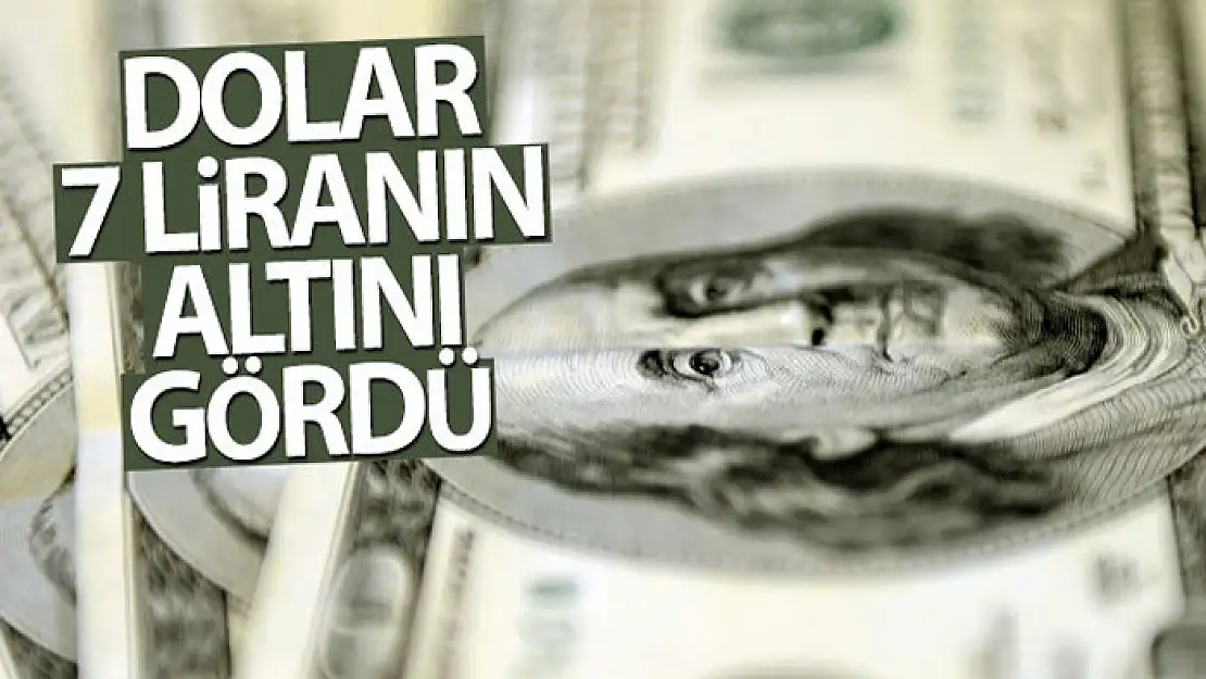 Dolar 7 liranın altını gördü