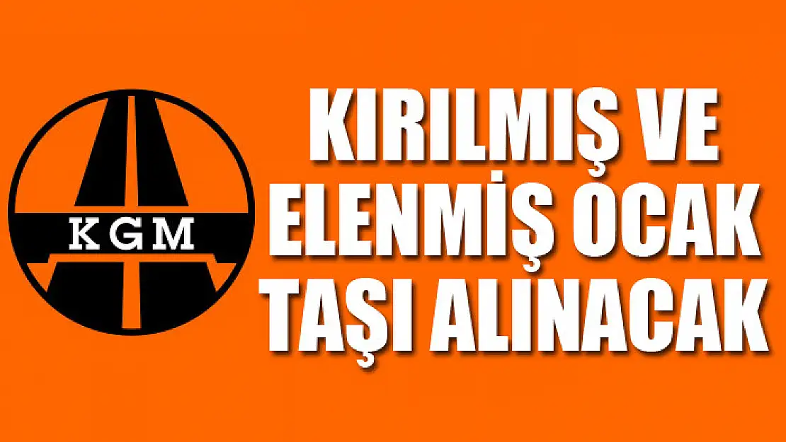 Kırılmış ve elenmiş ocak taşı alınacak