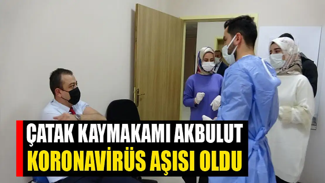 Çatak Kaymakamı Akbulut, korona virüs aşısı oldu