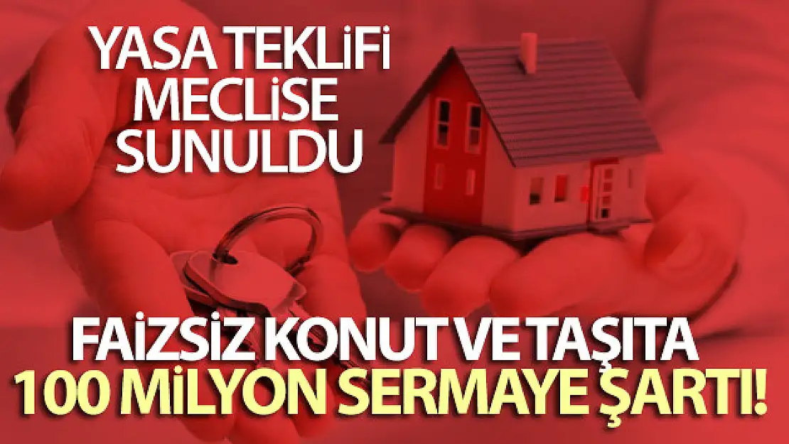 Faizsiz sistemde konut ve taşıt satışı sağlayan firmalara 100 milyon sermaye şartı geliyor