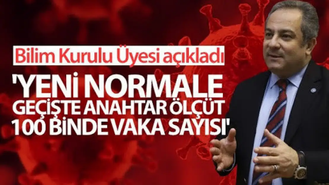 Bilim Kurulu Üyesi açıkladı: 'Yeni normale geçişte anahtar ölçüt 100 binde vaka sayısı'