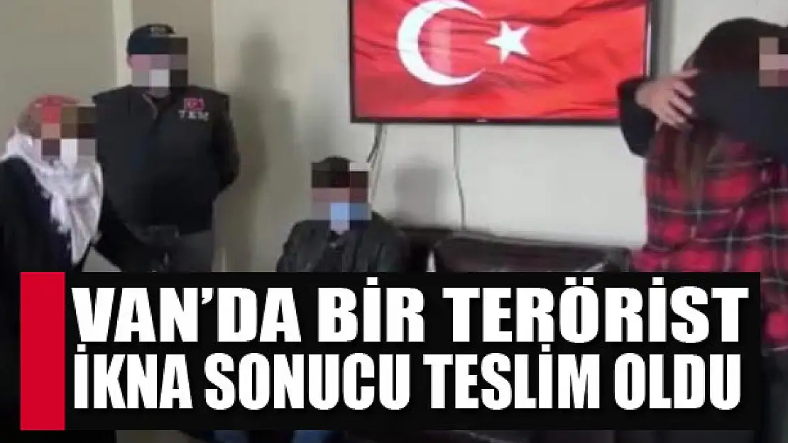 Van'da bir terörist ikna sonucu teslim oldu