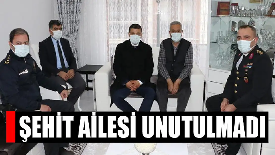 Şehit ailesi unutulmadı