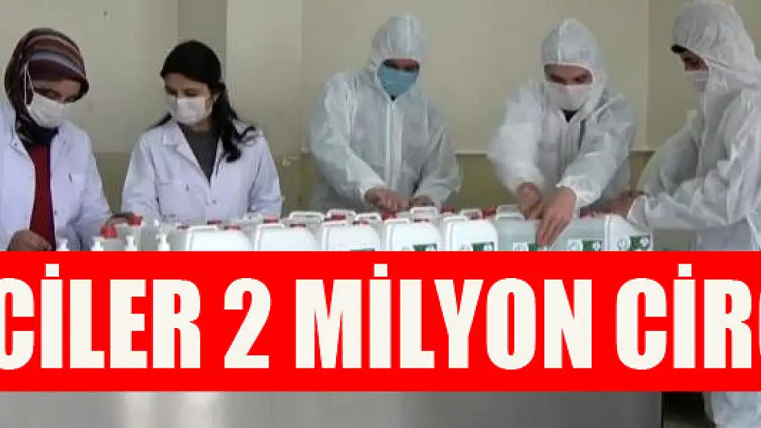 Öğrenciler 2 milyon ciro yaptı