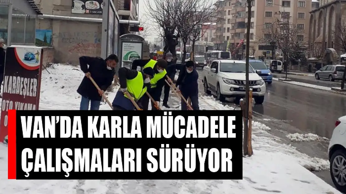 Van'da karla mücadele çalışmaları sürüyor