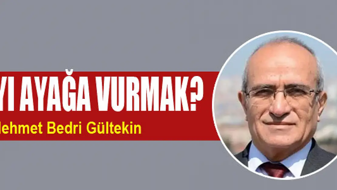 Baltayı ayağa vurmak?