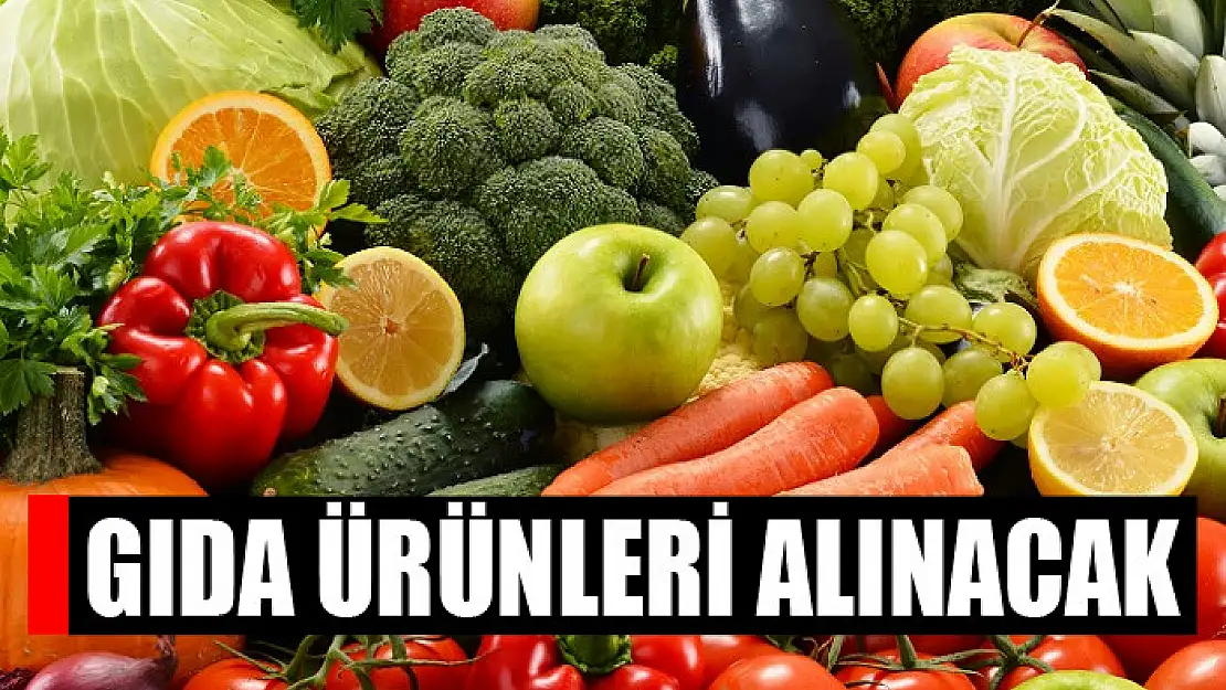 Gıda ürünleri alınacak