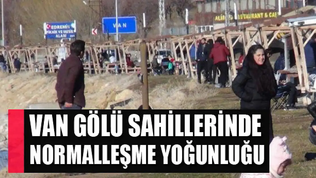  Van Gölü sahillerinde normalleşme yoğunluğu