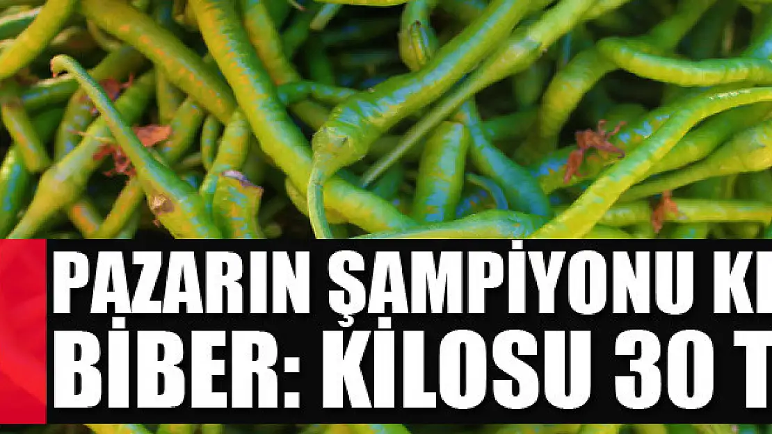 Pazarın şampiyonu kıl biber: Kilosu 30 TL