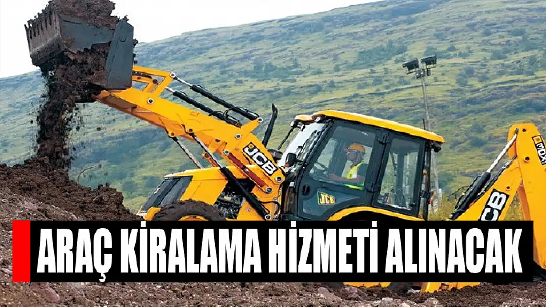 Araç kiralama hizmeti alınacak