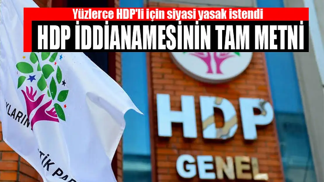 HDP iddianamesinin tam metni