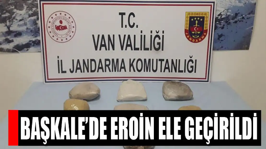 Başkale'de eroin ele geçirildi