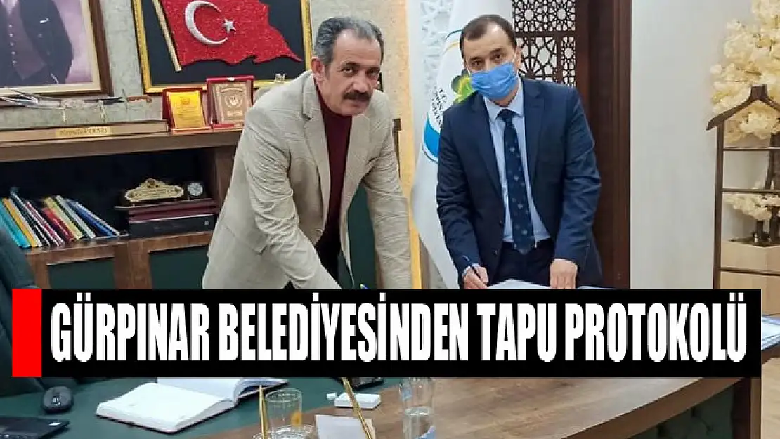 Gürpınar Belediyesinden tapu protokolü