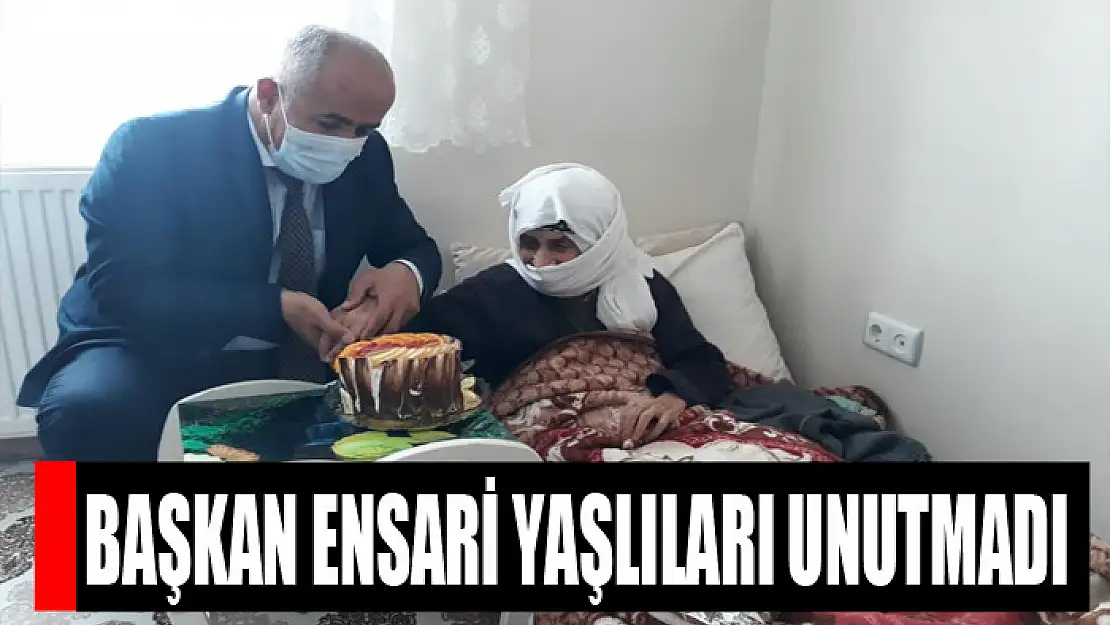 Başkan Ensari yaşlıları unutmadı