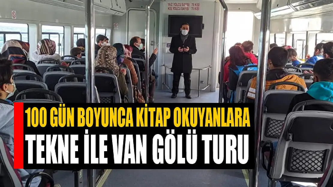 100 gün boyunca kitap okuyanlara tekne ile Van Gölü turu