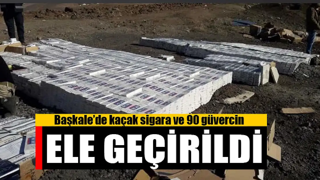 Başkale'de kaçak sigara ve 90 güvercin ele geçirildi