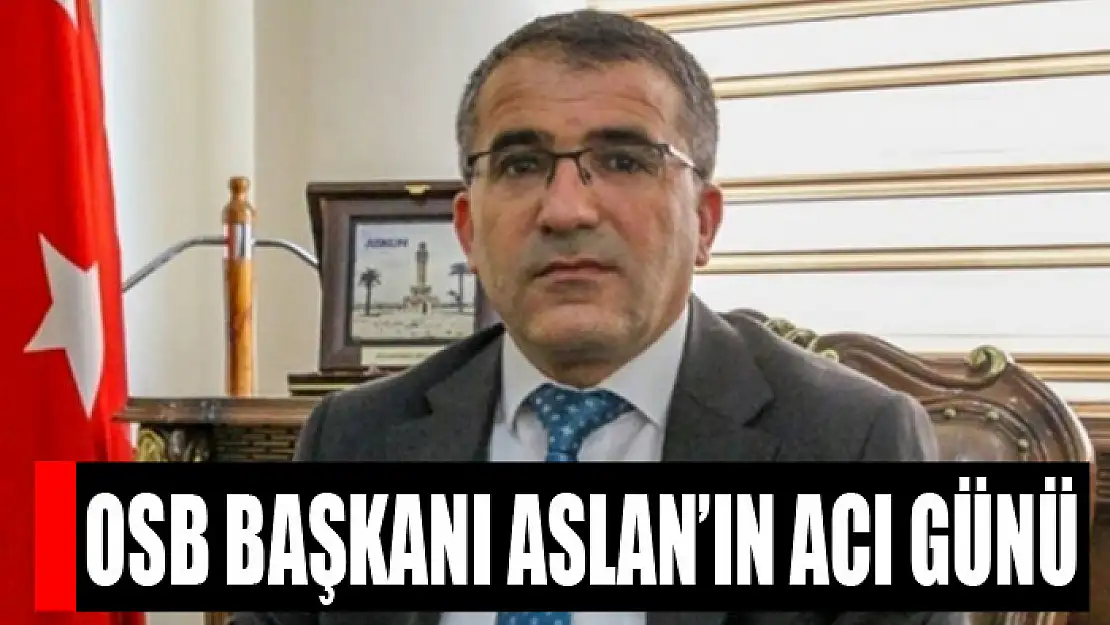 OSB Başkanı Aslan'ın acı günü