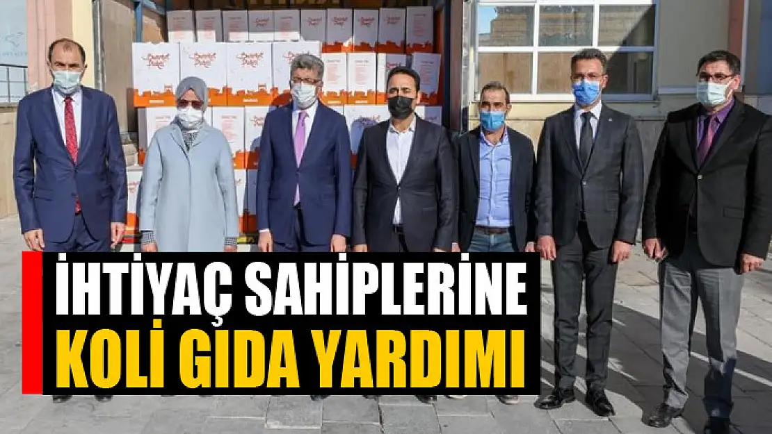 İhtiyaç sahiplerine koli gıda yardımı